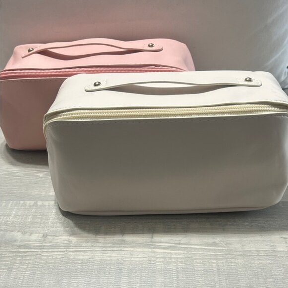 Handbags - NEW Large Travel Makeup Bag - Pink or Cream